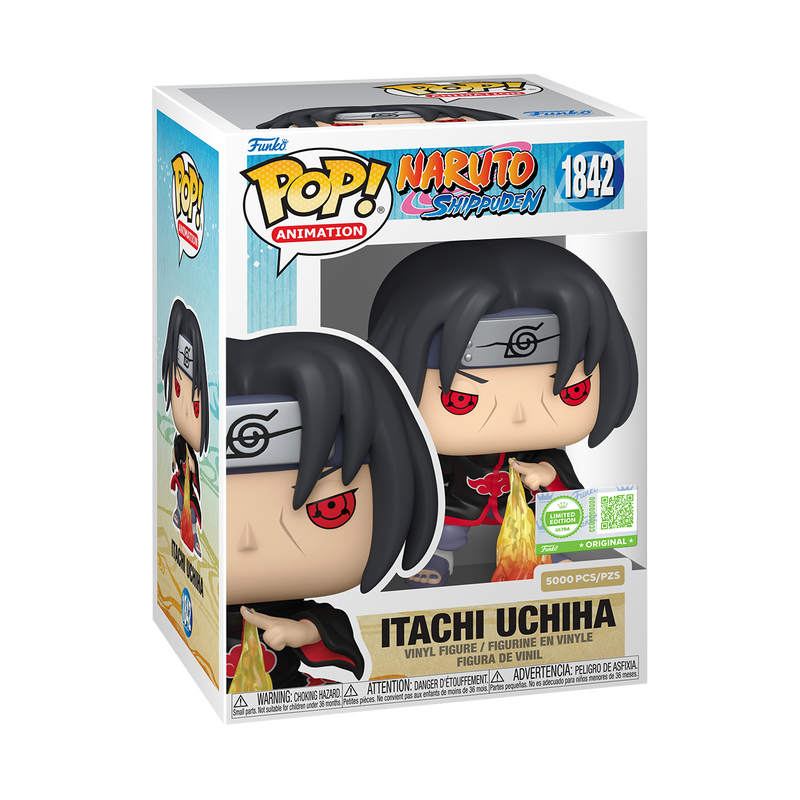 Pop! Itachi Uchiha (Fireball Jutsu) con Pop! Protector