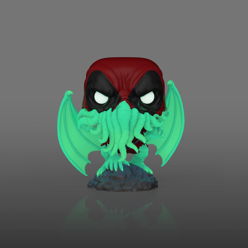 Pop! Plus Deadpool as Cthulhu (Glow) con Pop! Protector